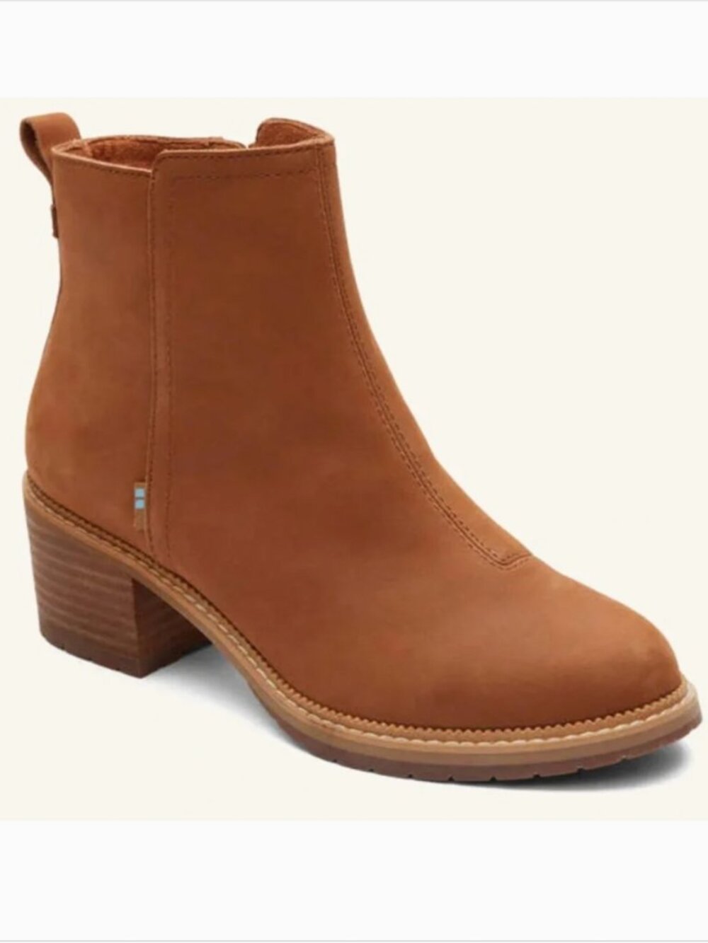 Marina Tan Leather Heeled Boot